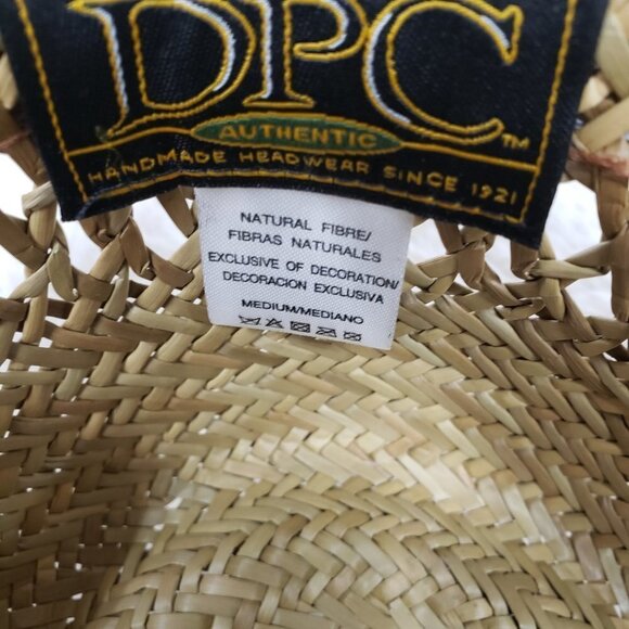 Dorfman Pacific Company Straw Fedora Size M - Picture 7 of 9